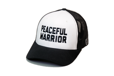 Peaceful Warrior Trucker Black/White