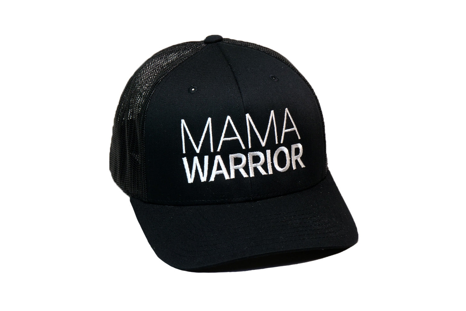 Mama Warrior Trucker Black