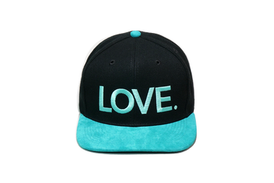 LOVE All Caps Solid Baseball Black/Turquoise/Black (Limited Edition)
