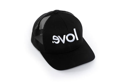 Selfie Reversed Love Period Trucker Black/White