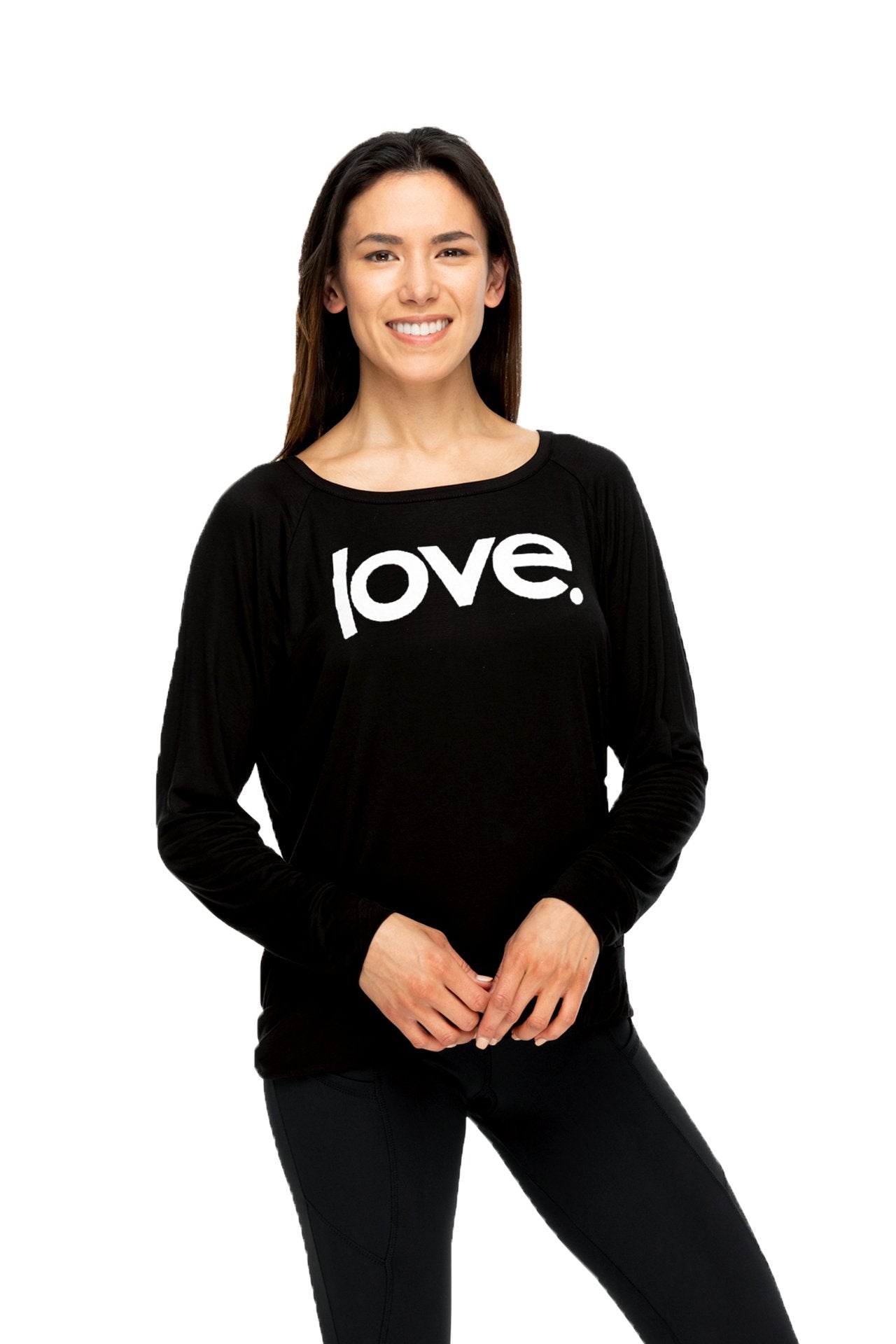 Love Period Long Sleeve Tee Black