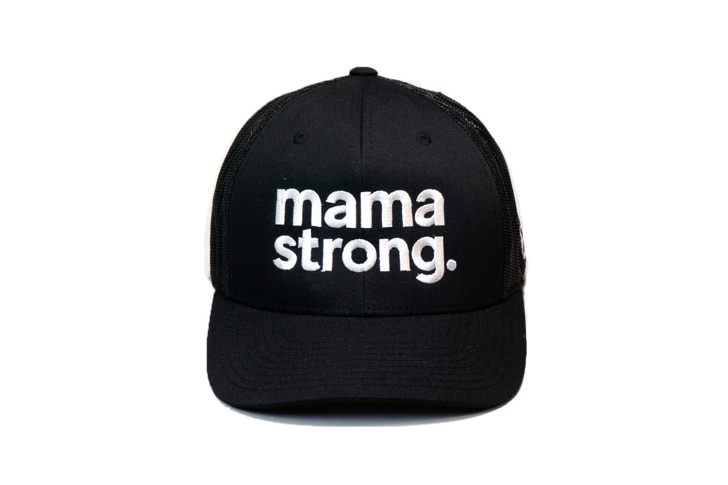 Mama Strong Trucker Black