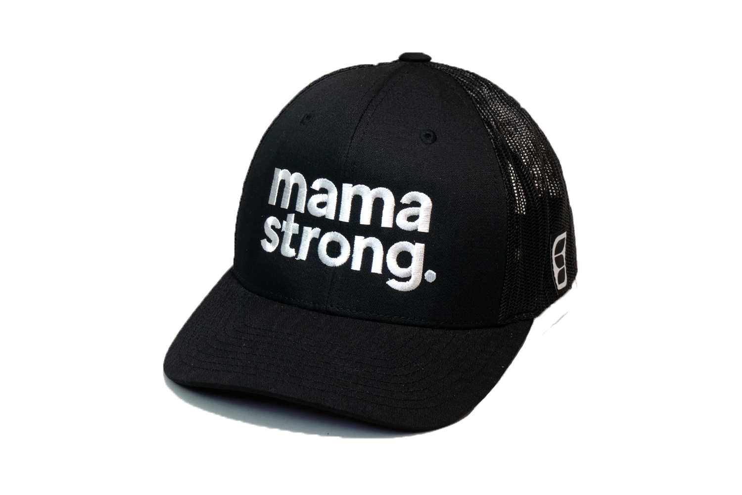 Mama Strong Trucker Black