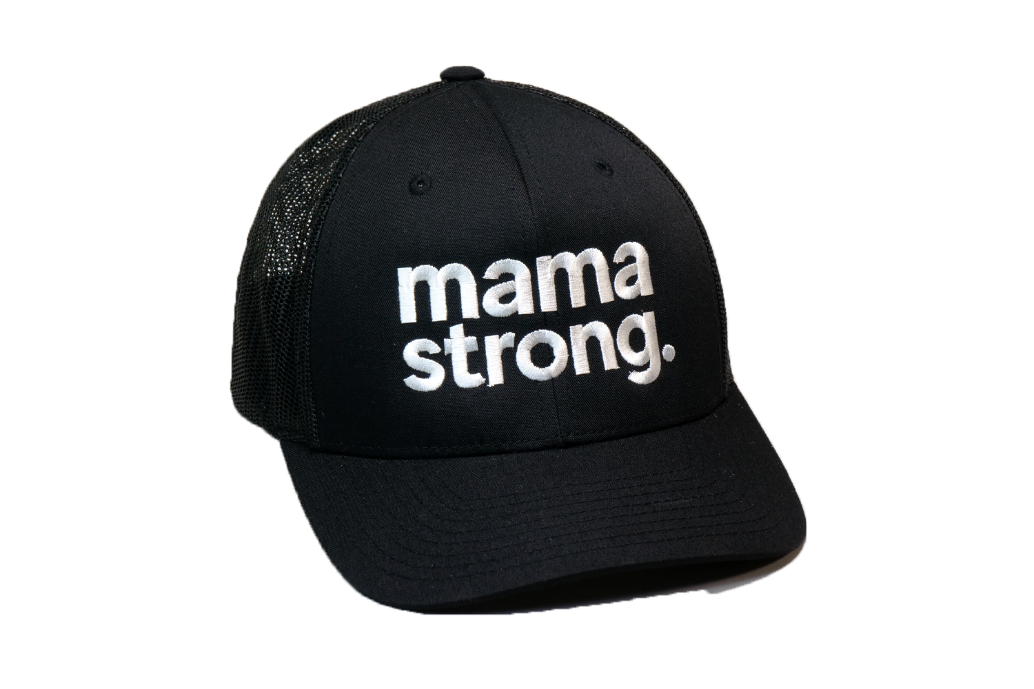 Mama Strong Trucker Black