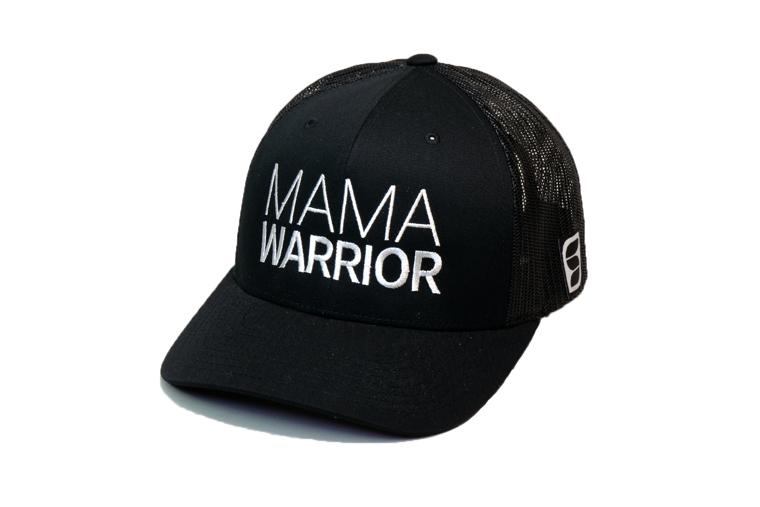 Mama Warrior Trucker Black