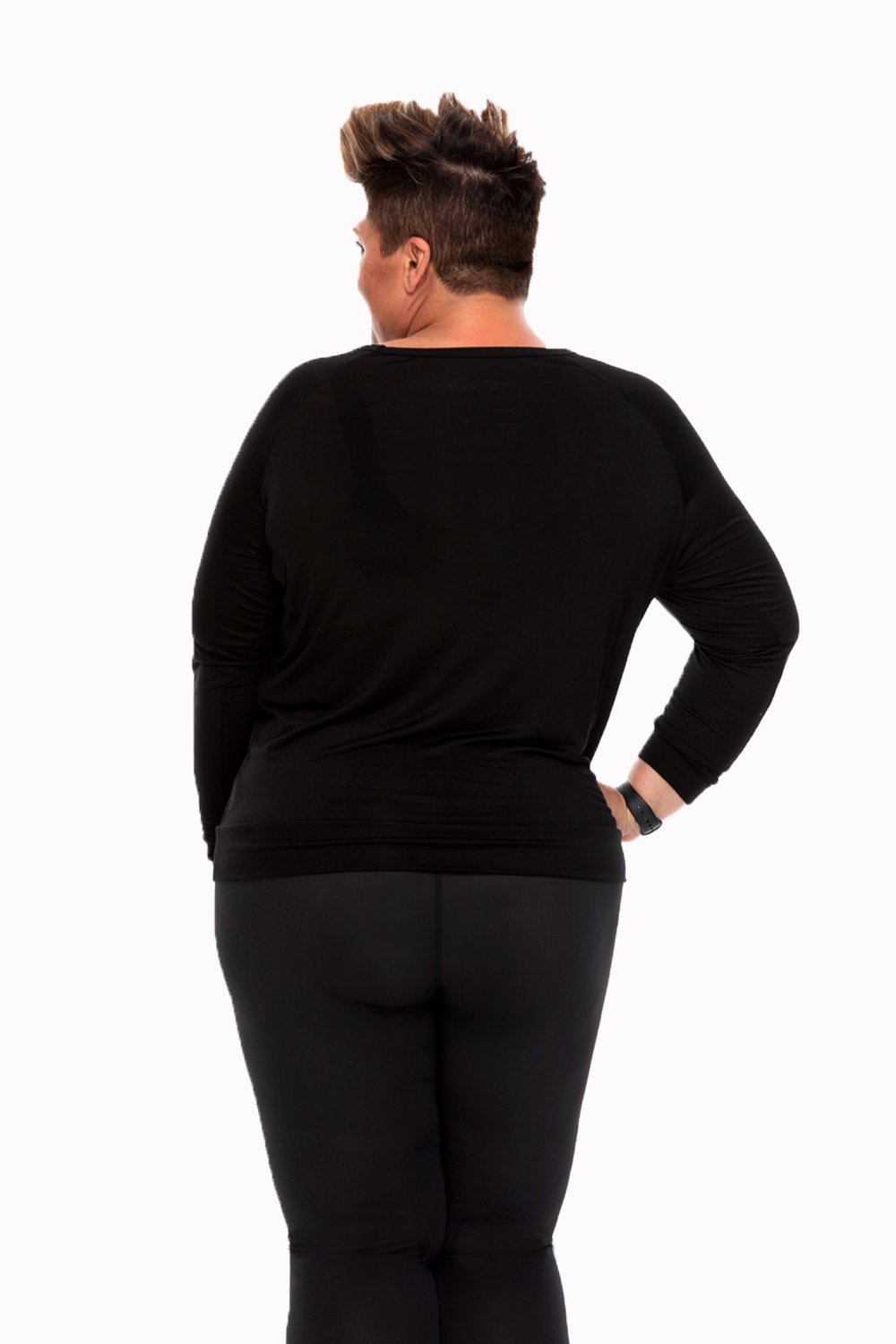 Mama Warrior Long Sleeve Tee Black/Rose Gold