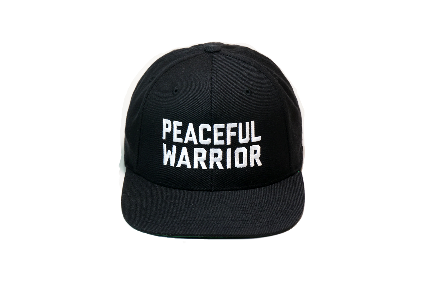 Peaceful Warrior Solid Baseball Black
