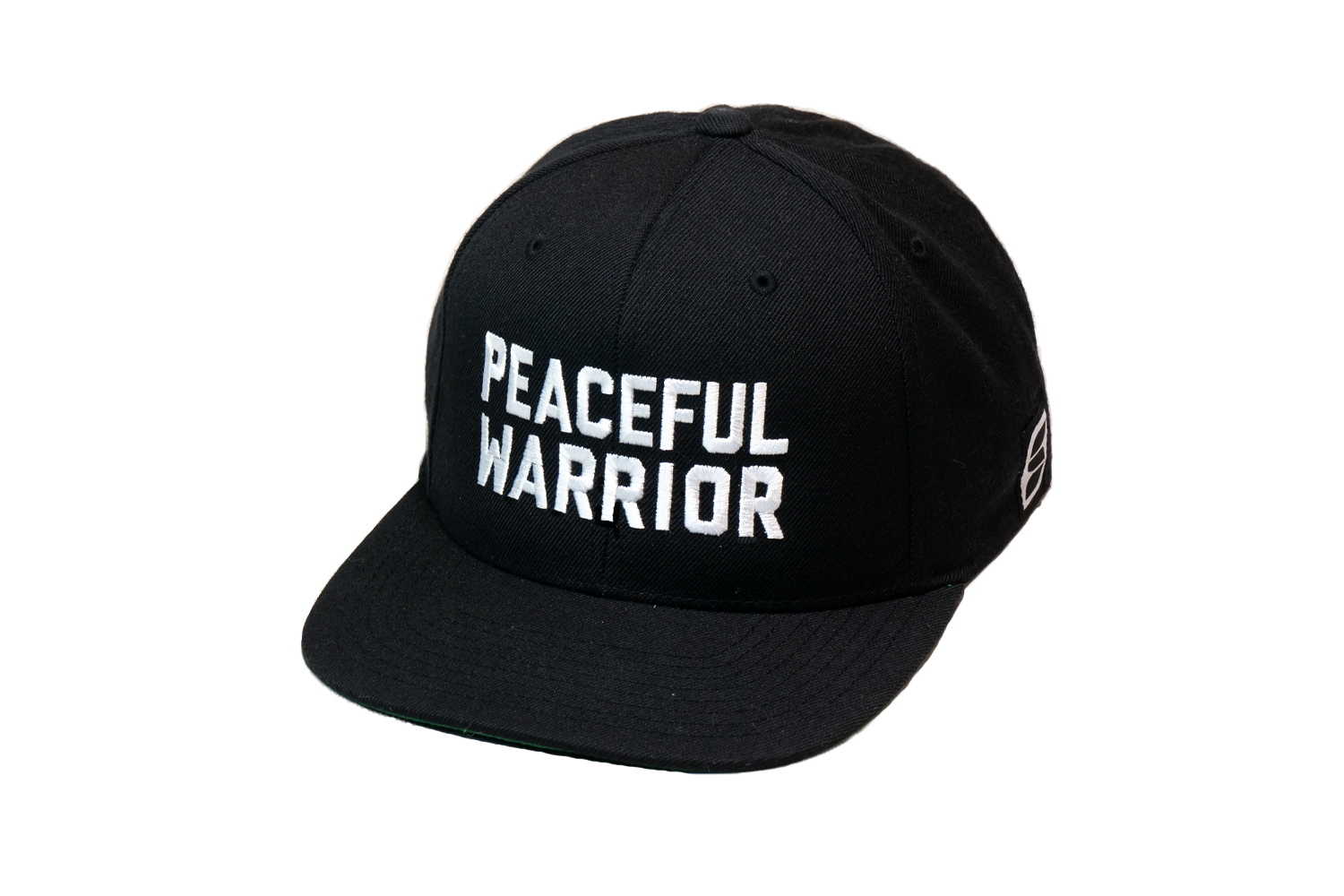 Peaceful Warrior Solid Baseball Black