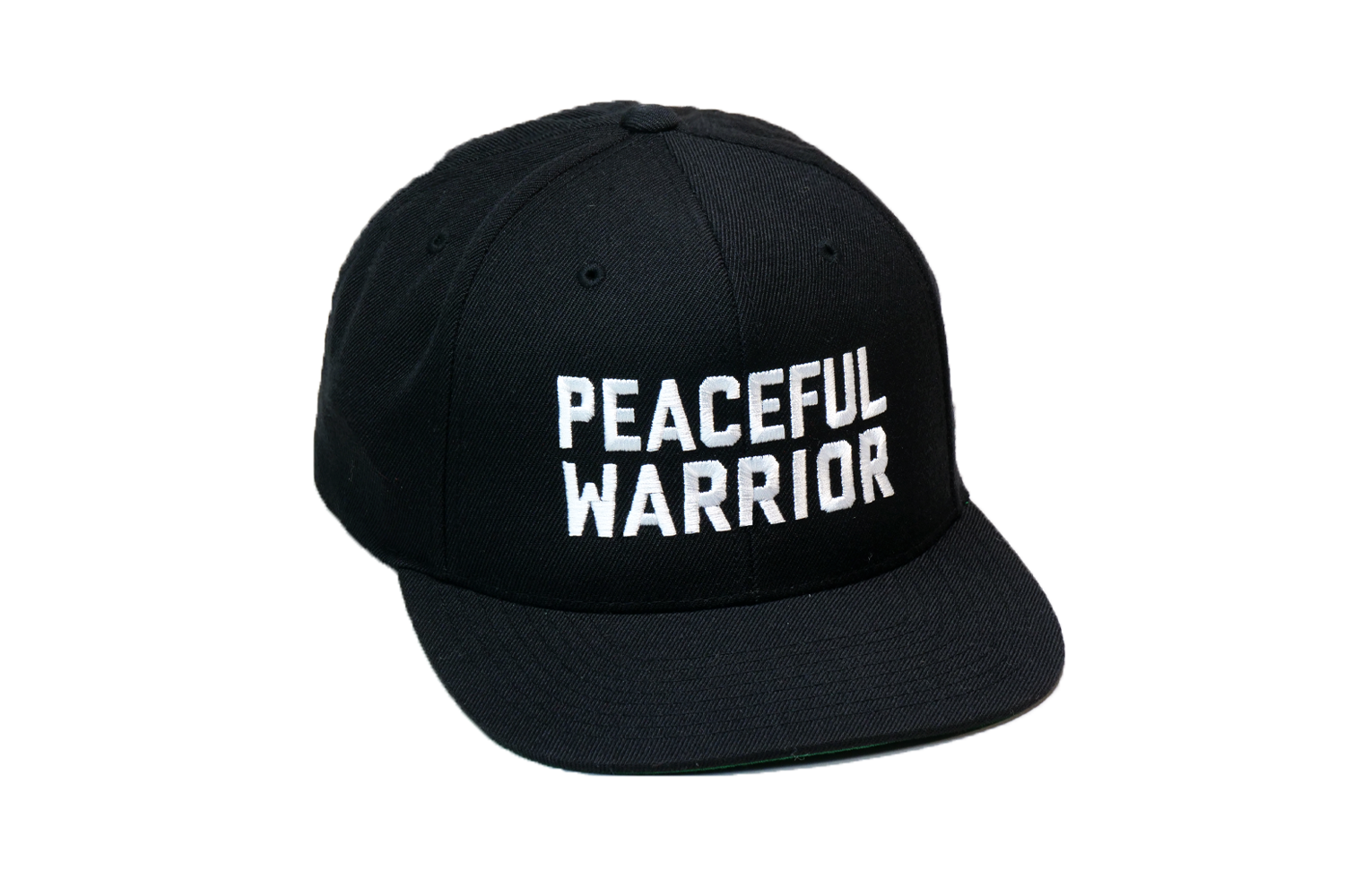 Peaceful Warrior Solid Baseball Black