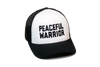 Peaceful Warrior Trucker Black/White