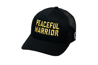 Peaceful Warrior Trucker Black/Gold