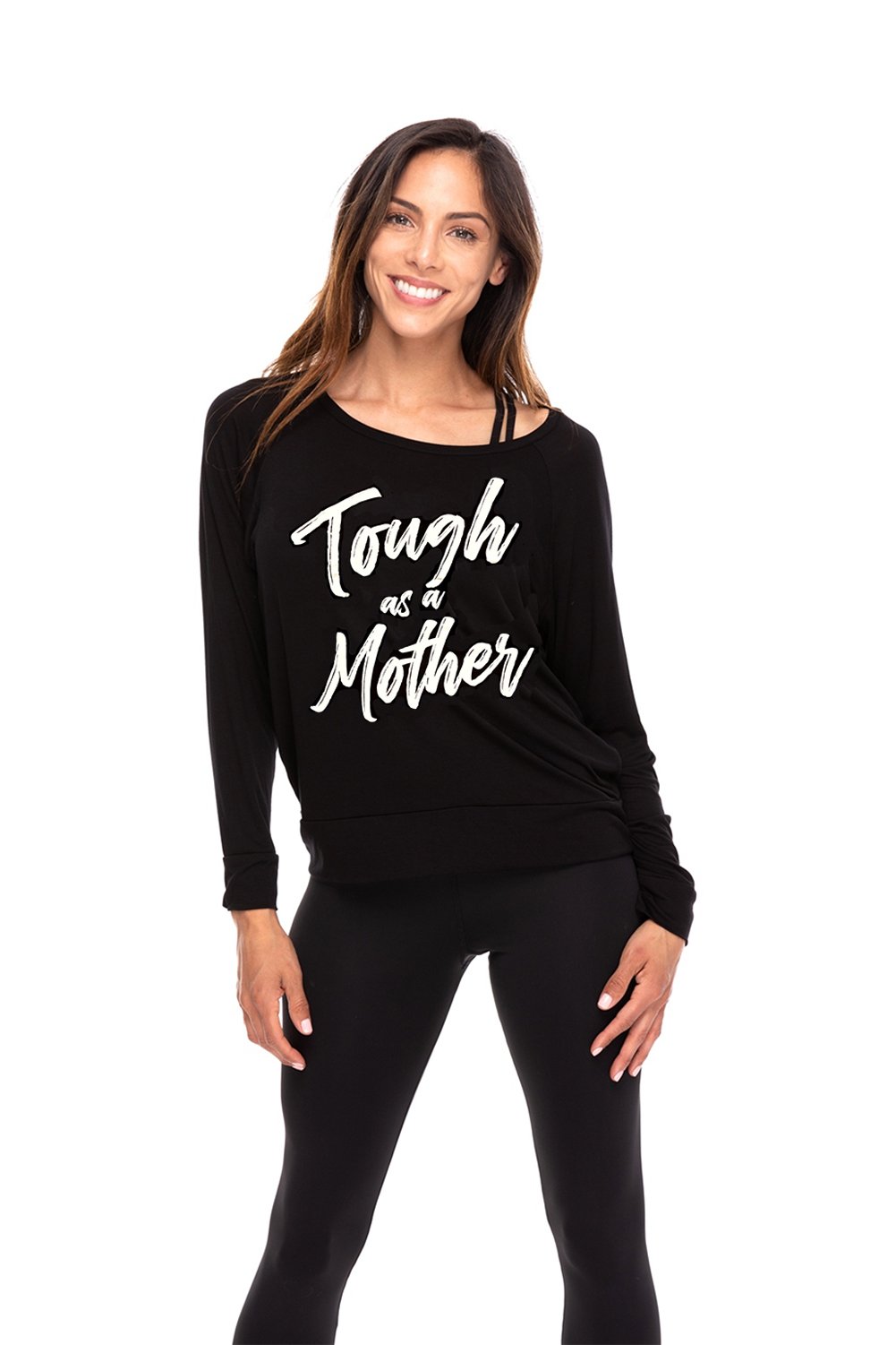 Tough As A Mother Long Sleeve Tee Black