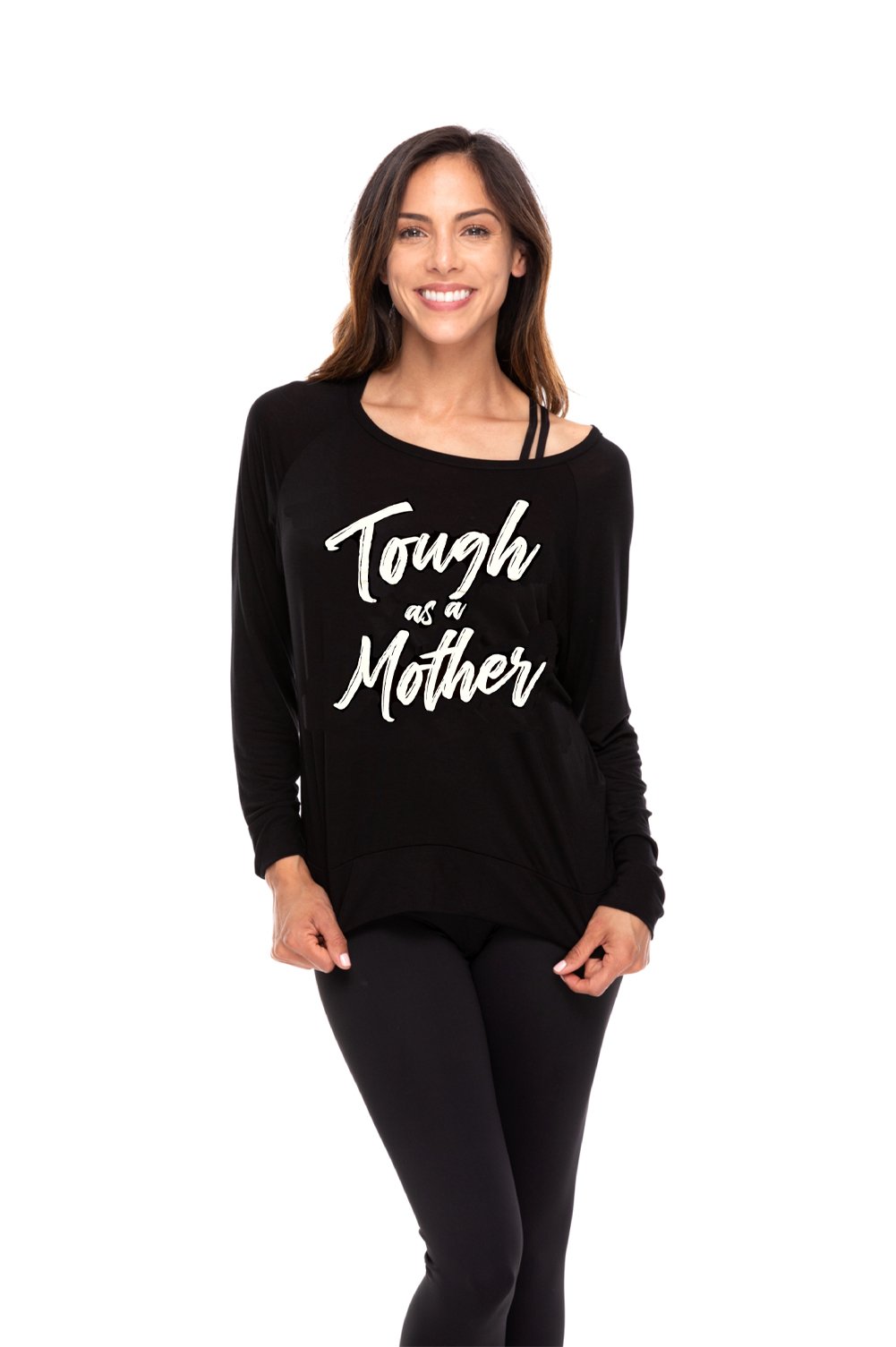 Tough As A Mother Long Sleeve Tee Black