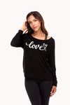 Love Cursive Long Sleeve Tee